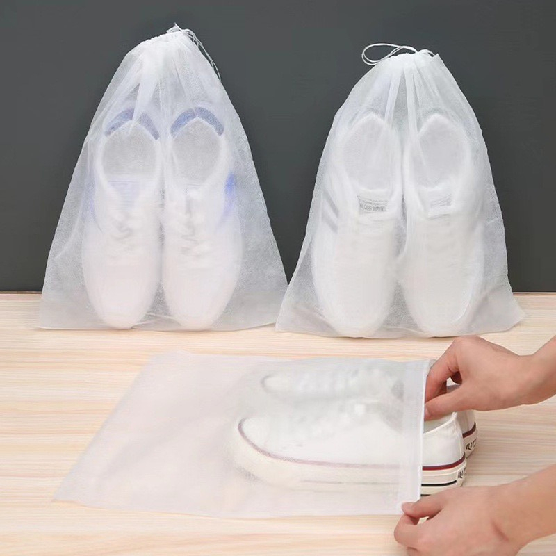 Túi đựng giầy dép chất liệu vải không dệt, có dây rút - chống bụi bẩn -HT1299