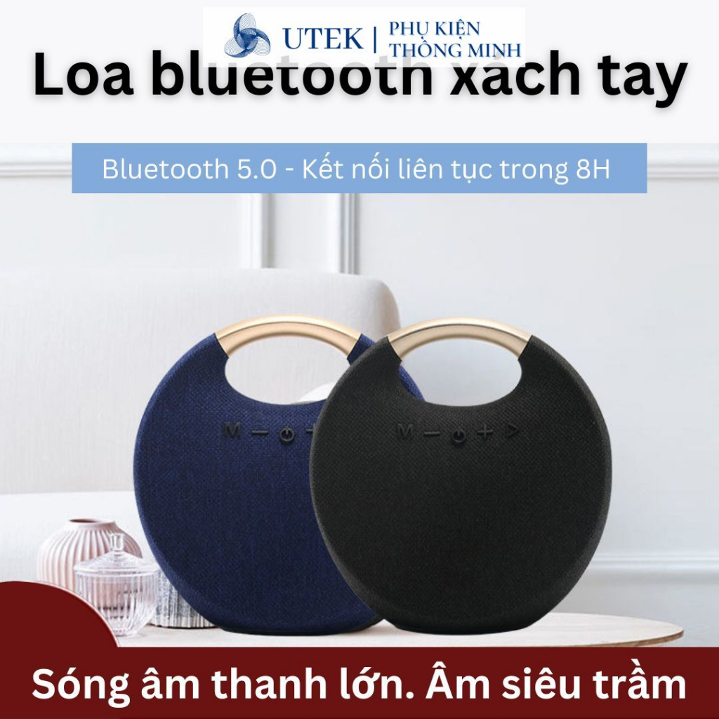 Loa Bluetooth Speaker TWS M1 Xách Tay Mini Dáng Tròn Âm Thanh Chất Lượng Bass Trầm Hỗ Trợ Bluetooth USB Giá Tốt