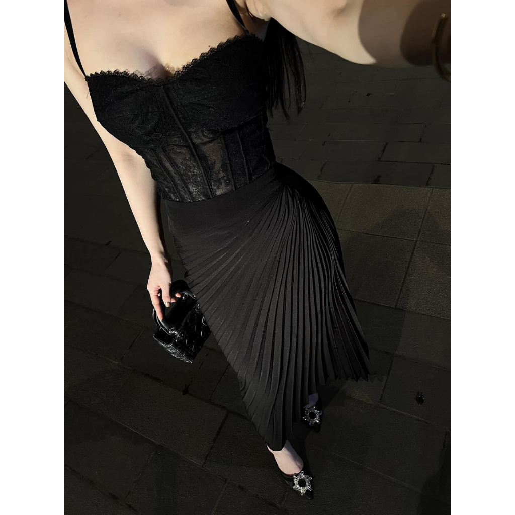 Chân Váy siêu xinh Vải Ruby xuất Hàn vải mịn mặc siêu thoải mái