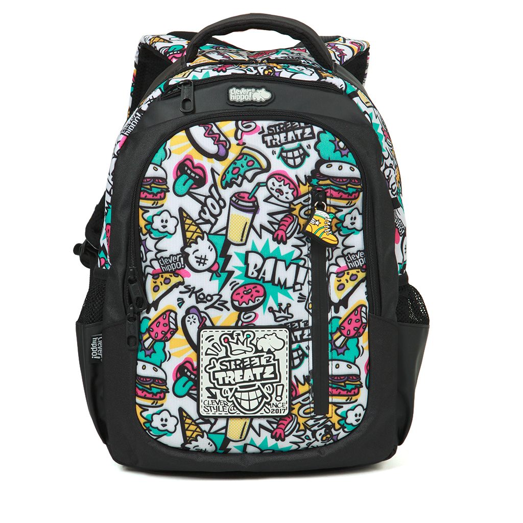 Balo học sinh Clever Hippo Zipit Street Style, balo đi học, ba lô thời trang dành cho các bạn tuổi teen