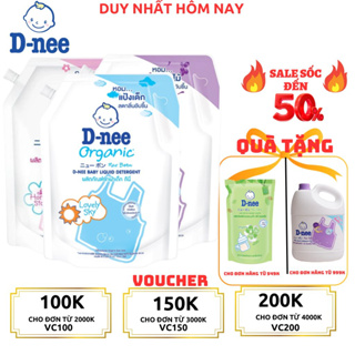 ComBo 3 Túi Nước giặt quần áo em bé Dnee túi 1400ml