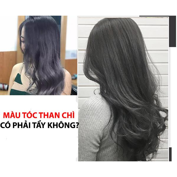 HOT 2023 màu nhuộm tóc màu Than Chì, tặng kèm oxy và gang tay