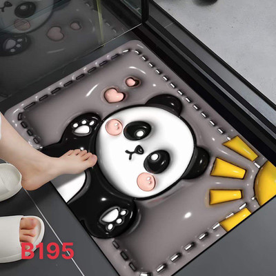 Thảm lau chân 5D chống trượt thấm nước Bo Decor mẫu mã dễ thương