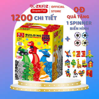 Đồ chơi trẻ em, Bộ lắp ráp 1200 chi tiết, 1 hộp gồm 9 gói - DOZKIDZ