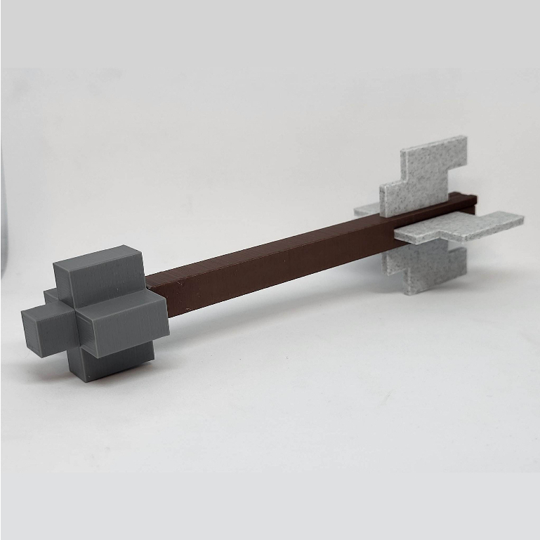 Mô hình mũi tên Minecraft trúng đích