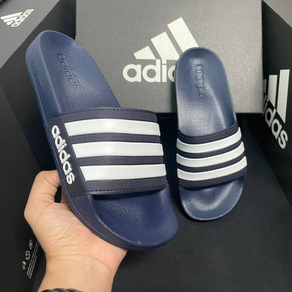 Dép Adidas quai ngang nam nữ xanh navy đẹp, nhẹ chất lượng/ Dép Adidas Adilette Shower