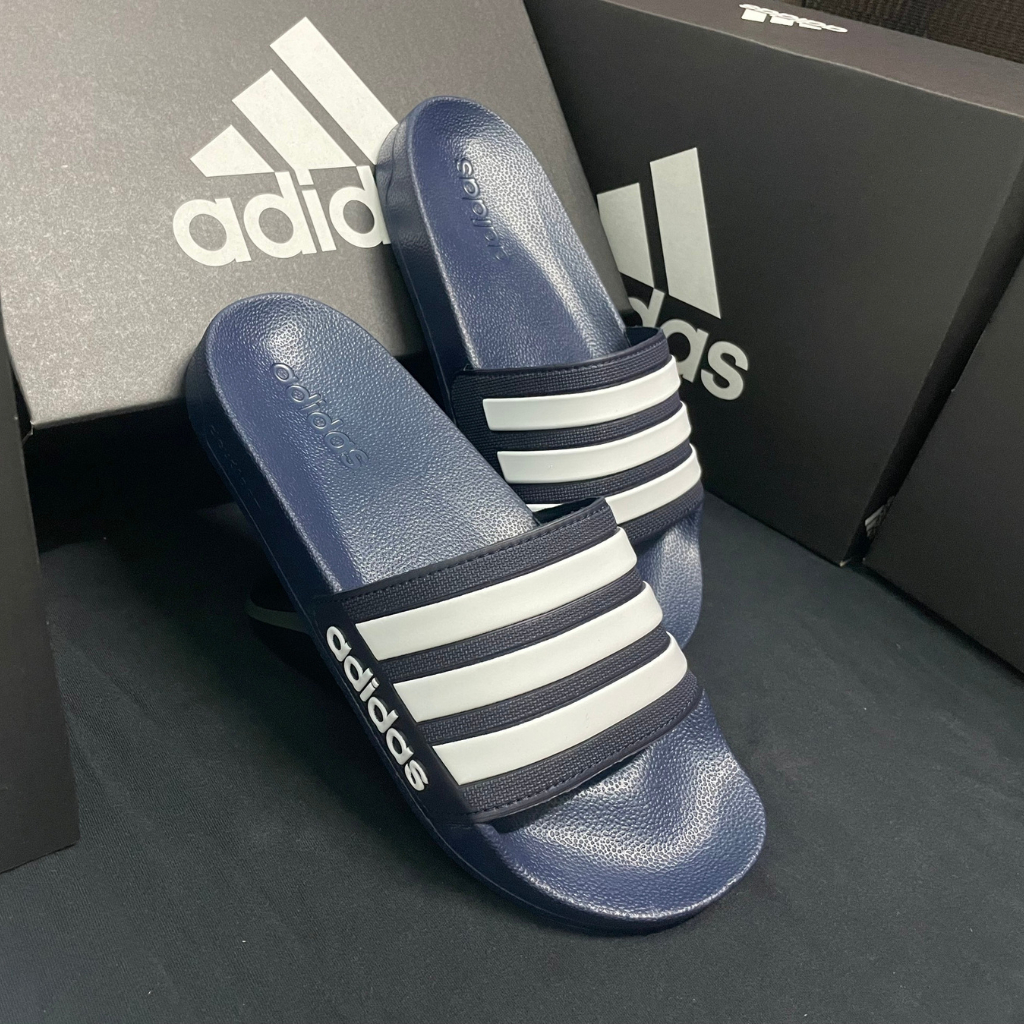 Dép Adidas quai ngang nam nữ xanh navy đẹp, nhẹ chất lượng/ Dép Adidas Adilette Shower