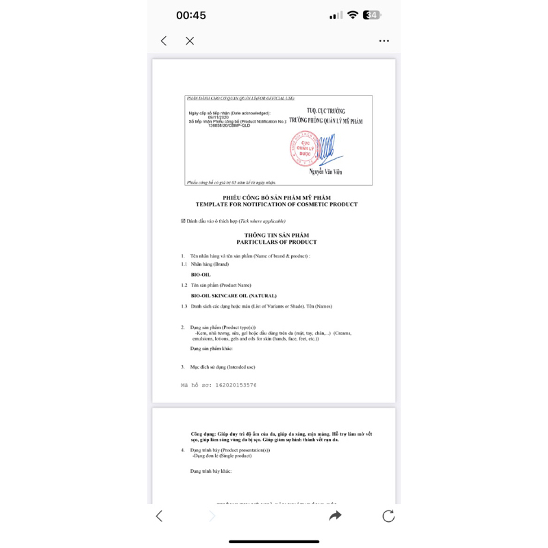 BIO OIL NATURAL  Dầu Thoa Ngừa Rạn Da Dành Cho Da Nhạy Cảm, Dùng Được Cho Bà Bầu Và Em Bé