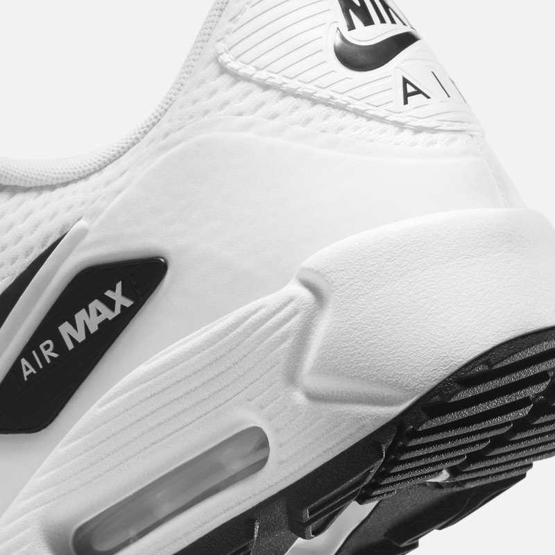 Giày Golf Nike Air Max 90 Golf ‘White Black’ CU9978-101 Cao Cấp