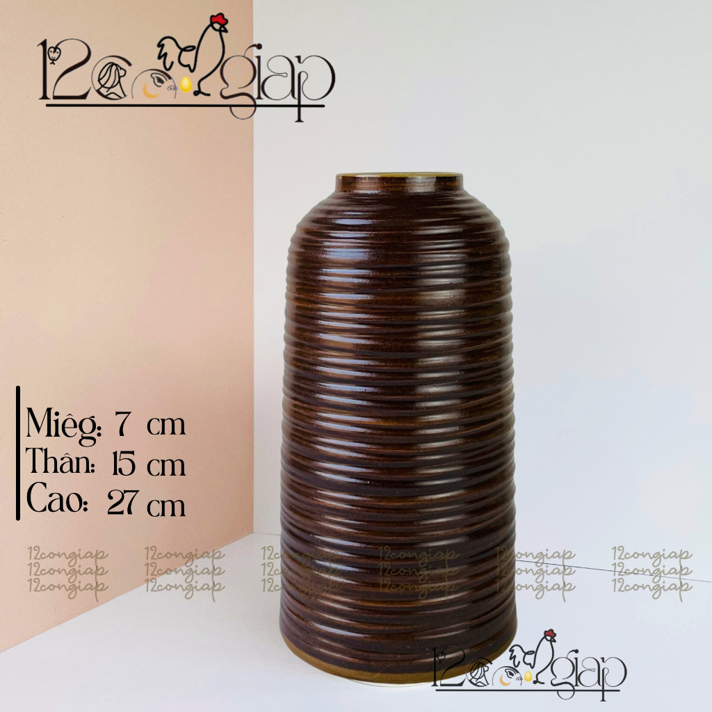 Lọ Bình Hoa Sứ Dáng Chim Ganh Cắm Hoa DECOR bàn làm việc Bát Tràng