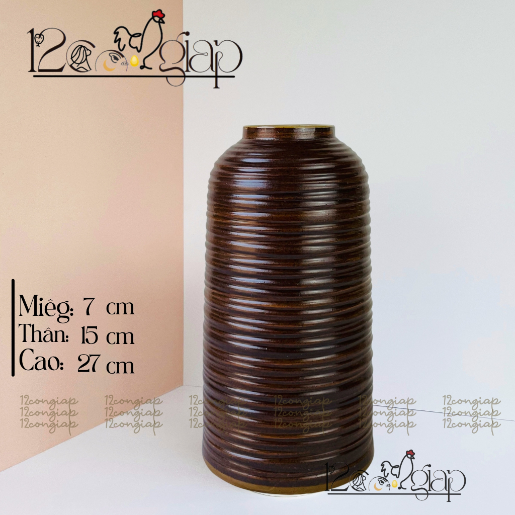 Lọ Bình Hoa Sứ Dáng Chim Ganh Cắm Hoa DECOR bàn làm việc Bát Tràng