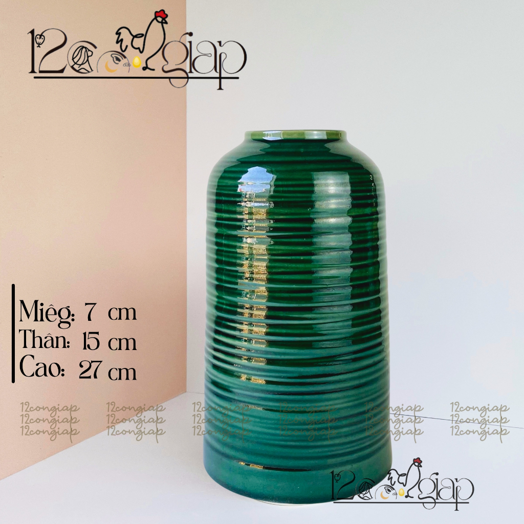 Lọ Bình Hoa Sứ Dáng Chim Ganh Cắm Hoa DECOR bàn làm việc Bát Tràng