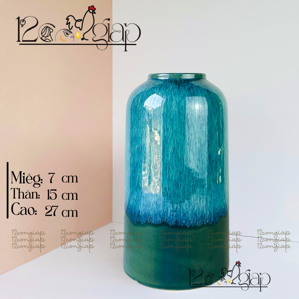 Lọ Bình Hoa Sứ Dáng Chim Ganh Cắm Hoa DECOR bàn làm việc Bát Tràng