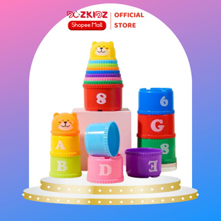 Đồ chơi trẻ em thông minh - Cốc xếp chồng 9 tầng cao 39 cm cho bé - DOZKIDZ