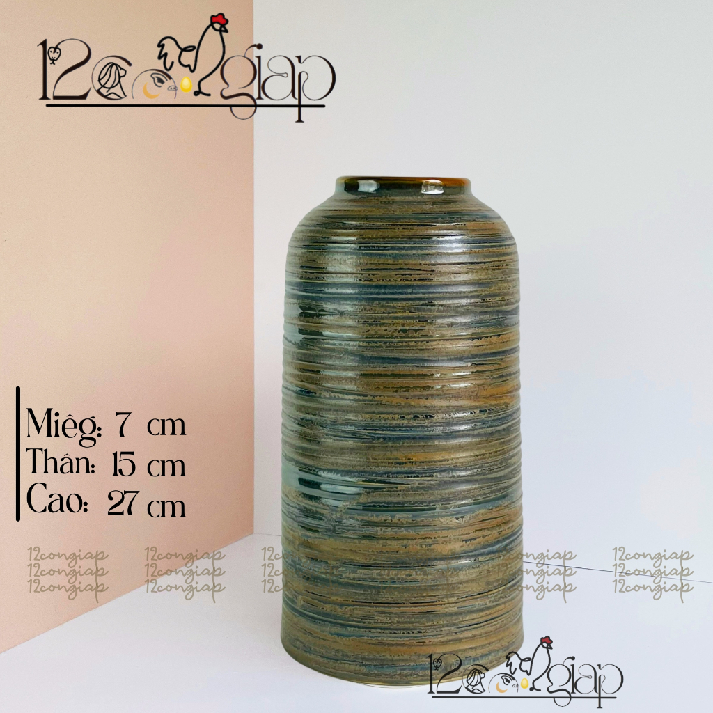 Lọ Bình Hoa Sứ Dáng Chim Ganh Cắm Hoa DECOR bàn làm việc Bát Tràng