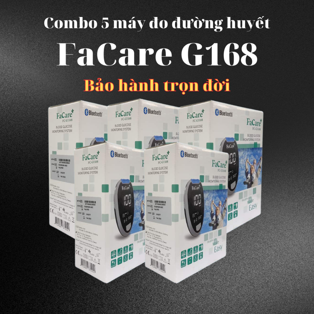 Combo 5 máy đo đường huyết Facare FC-G168