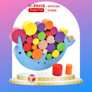 Đồ chơi sáng tạo - Xếp các khối trụ thăng bằng lên cá heo - DOZKIDZ