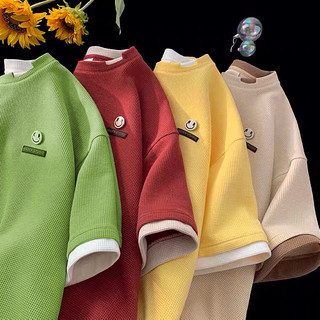 Áo Thun Tay Lỡ Nam Nữ Form Rộng chất tổ ong thoáng mát - Áo Phông unisex thêu logo nổi cao cấp không xù.
