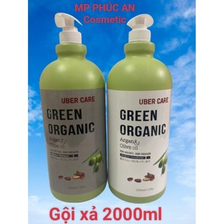 Dầu gội xả organic uber care hương thơm mềm mượt 2000ml