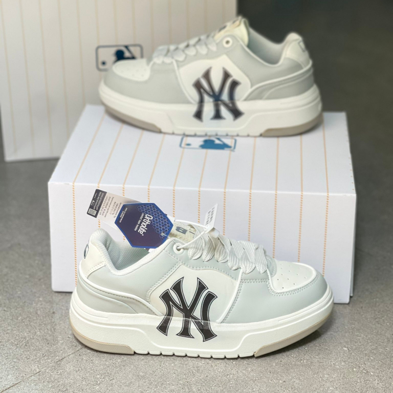 giày mlb chunky liner xám, giày thể thao mlb trắng xám ny đen hàng cao cấp đầy đủ phụ kiện túi xách, full size nam nữ. | BigBuy360 - bigbuy360.vn