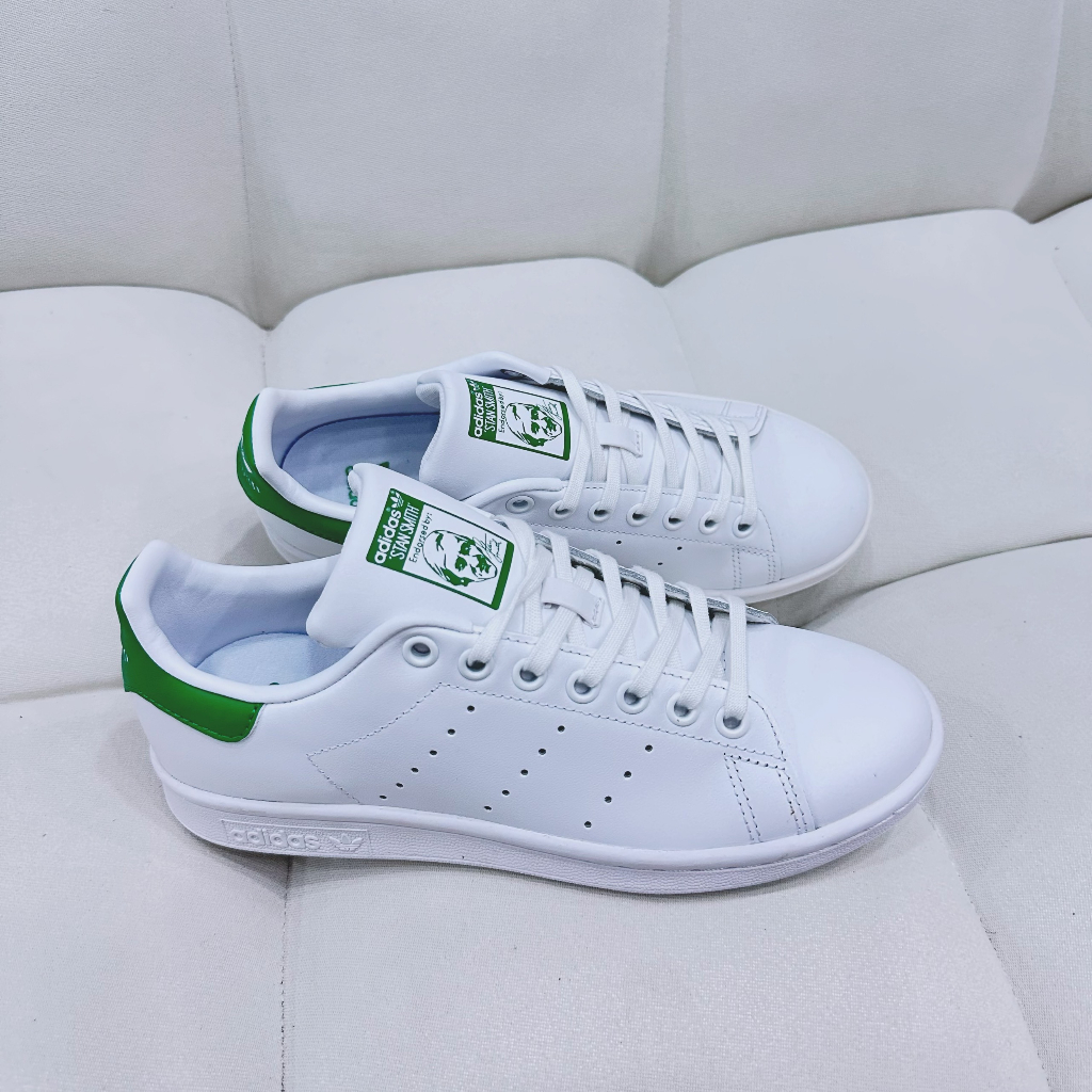 Giày Adidas Stan Smith gót xanh