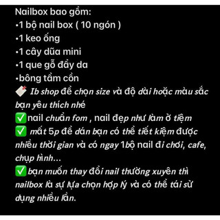 [ H63] Nailbox thiết kế thủ công