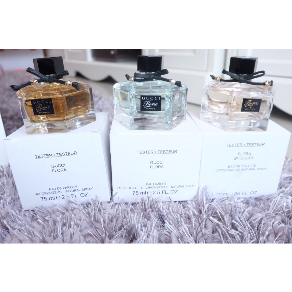 Nước Hoa Nữ TESTER Gucci Flora EDP / Gucci Flora Gorgeous Gardenia EDT 100ml