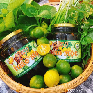 Siro ho húng chanh thảo mộc quê date mới
