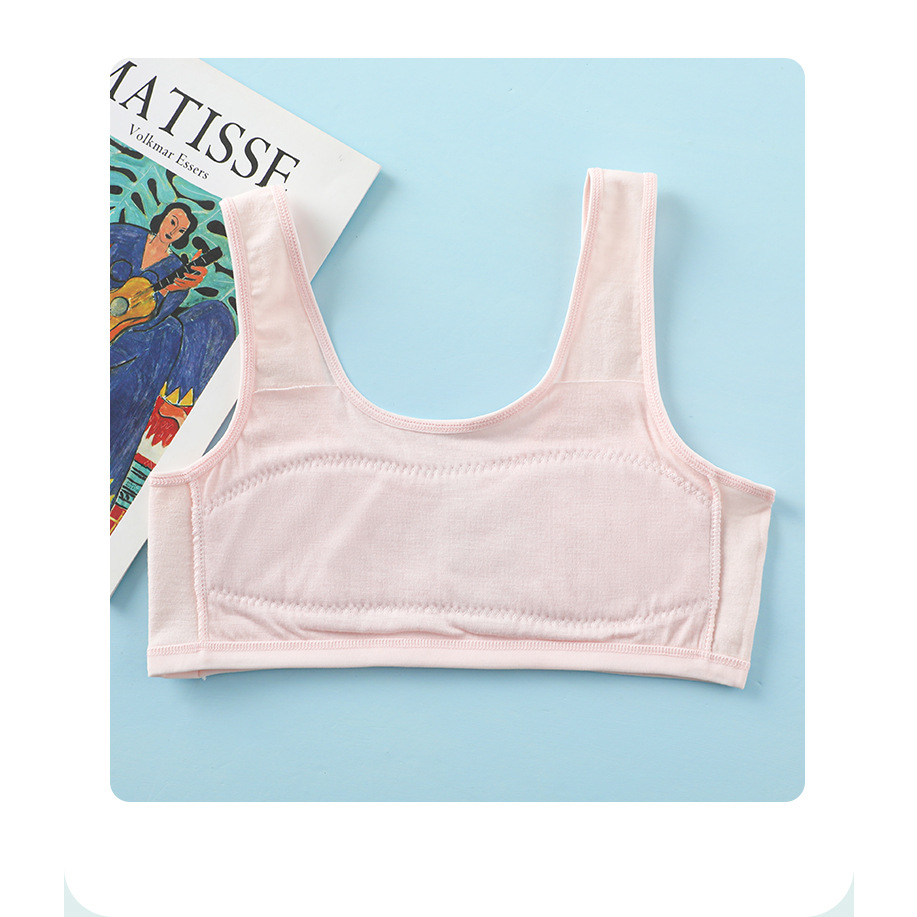 Áo lót nữ học sinh cấp 1, 2 - áo Bra bé gái vải cotton đệm vải cố định mềm mát thoáng mát đi học