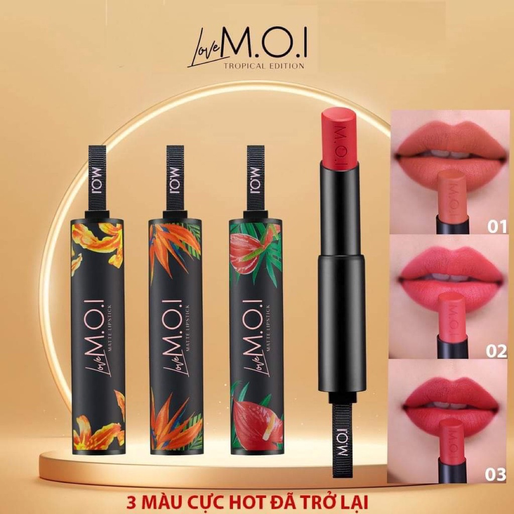 Son thỏi Love M.O.I Tropical Edition. No.1 – màu Cam Nude - Sự khác biệt đầy phóng khoáng