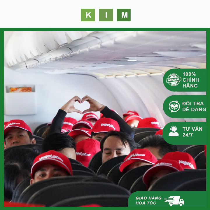 Nón Vietjet thời trang du lịch, đơn giản dễ sử dụng