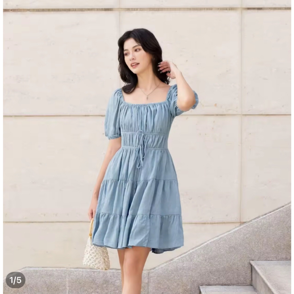 Đầm OLV -Đầm Mimosa Dress chất thun sốp có cup ngực , có lót quần bảo hộ