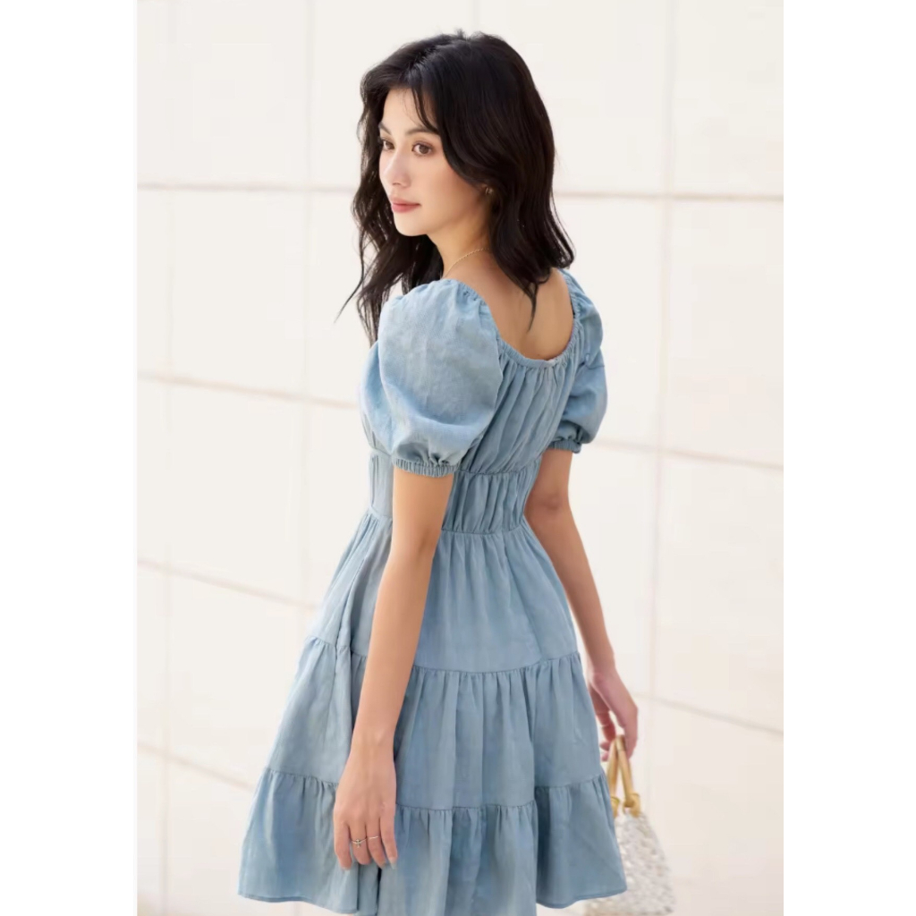 Đầm OLV -Đầm Mimosa Dress chất thun sốp có cup ngực , có lót quần bảo hộ