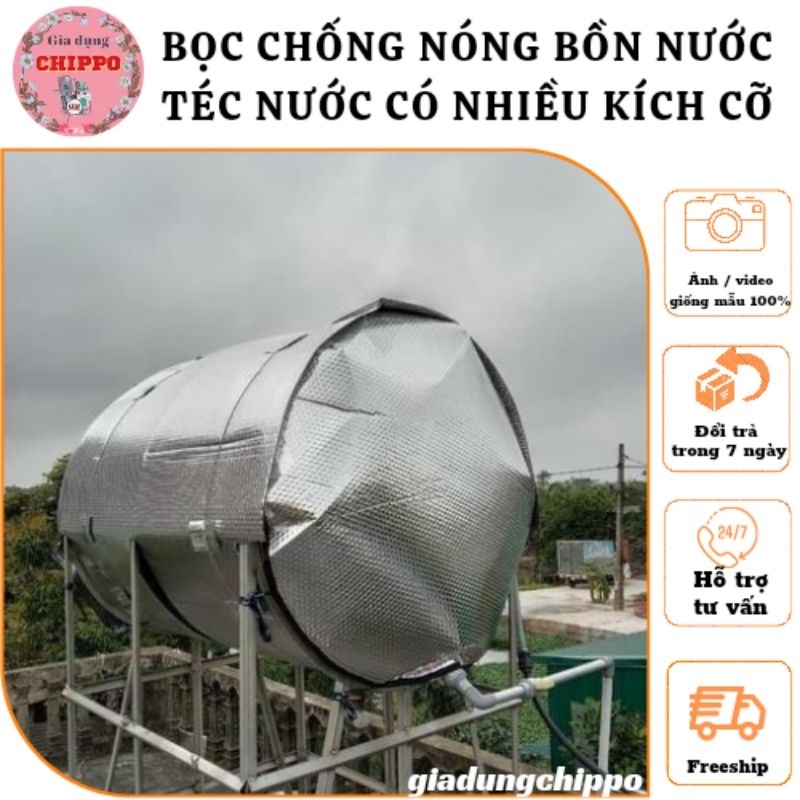 Vỏ bọc chống nóng bồn nước téc nước