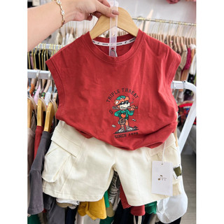Áo ba lỗ bé trai chất cotton siêu mát