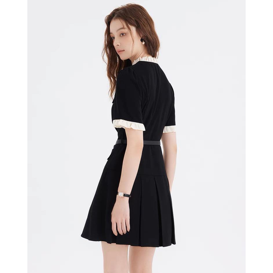 Zine dress - Váy đen kèm đai