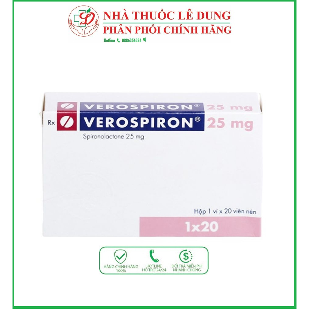 Verở...spiron 25 Lợi tiểu