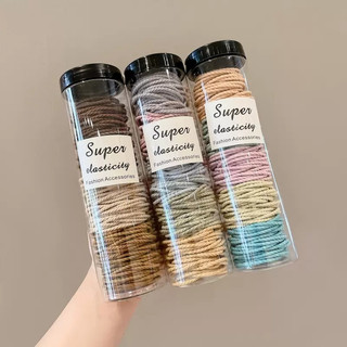 Hộp 100 chun buộc tóc xoắn