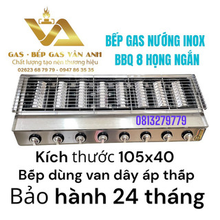 Bếp nướng gas bbq 8 họng inox cao cấp