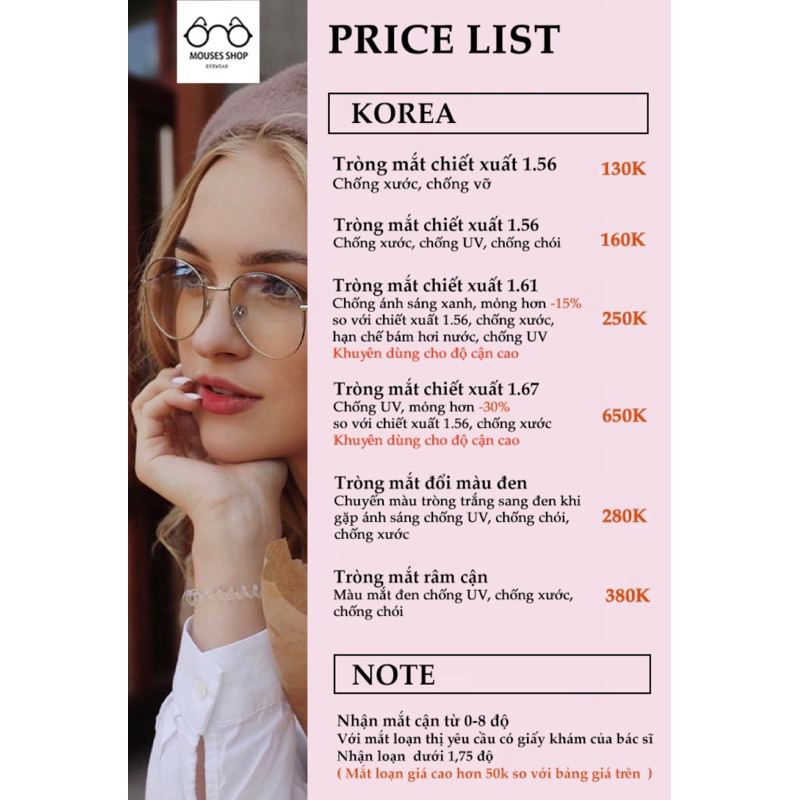 Kính mắt tròn gọng kim loại titan hợp mặt nhỏ cao mắt 4,2cm mã 2302