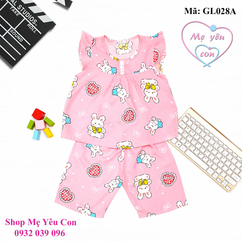 Bộ lửng bé gái Size 13 (34-37kg) có nút cài trước cổ áo, Tole/lanh 2 da loại 1. Được chọn mẫu. Sản xuất trực tiếp