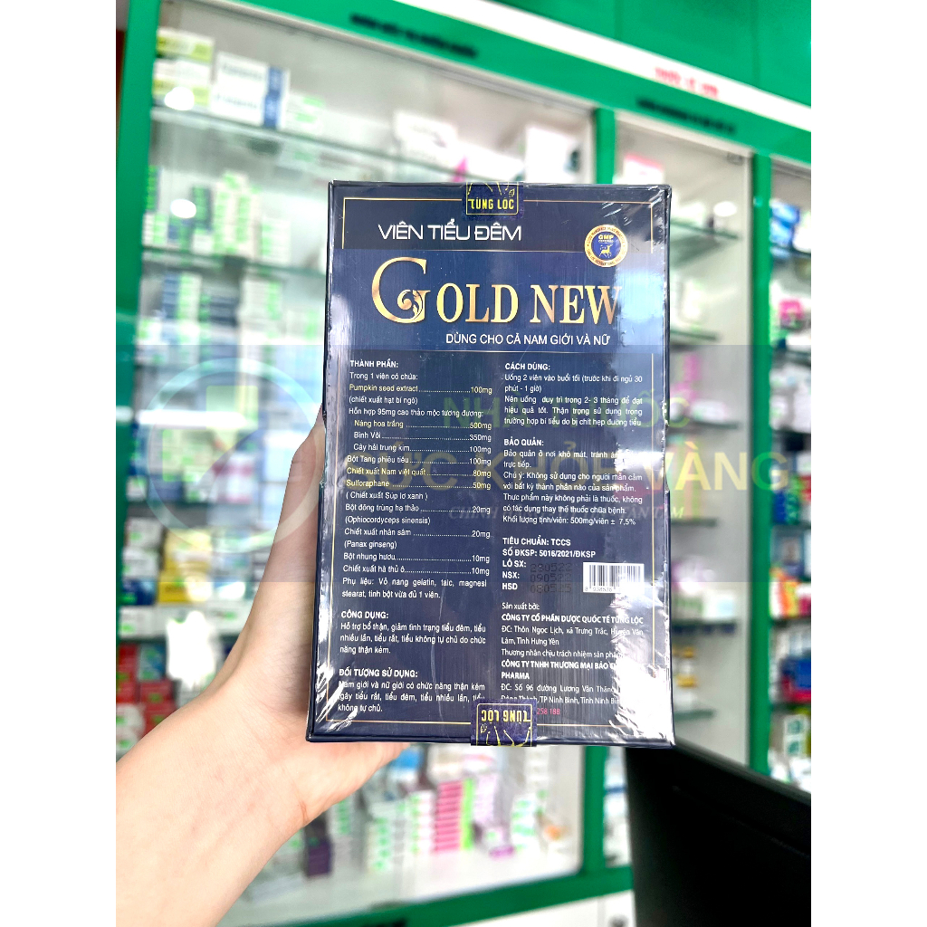Viên Tiểu Đêm Gold New - Giải Pháp Vàng Cho Tình Trạng Tiểu Đêm Nhiều Lần, Tăng Cường Sức Khỏe Cơ Bàng Quang
