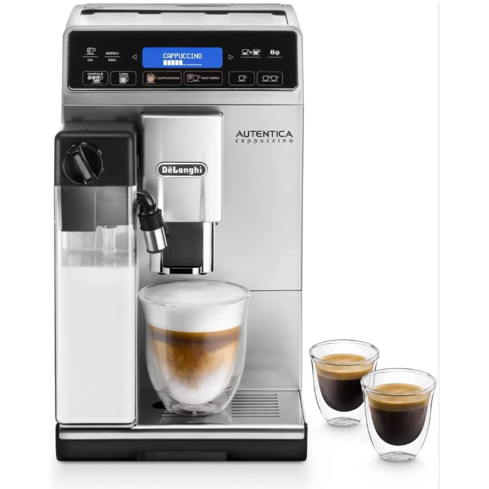 Máy Pha Cà Phê Tự Động Delonghi Autentica ETAM 29.660.SB, Coffee Machine, Máy Pha Cafe, Cappuccino, Espresso, Nhập Ý
