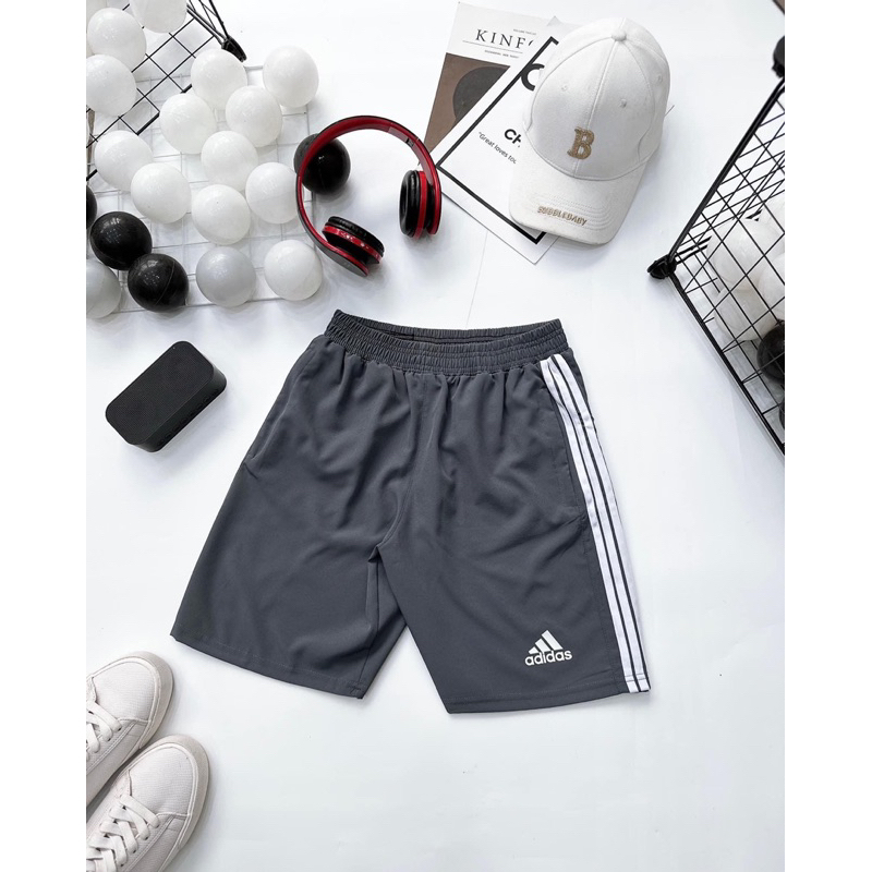 Quần đùi nam thể thao logo adidas,vải gió thoáng mát
