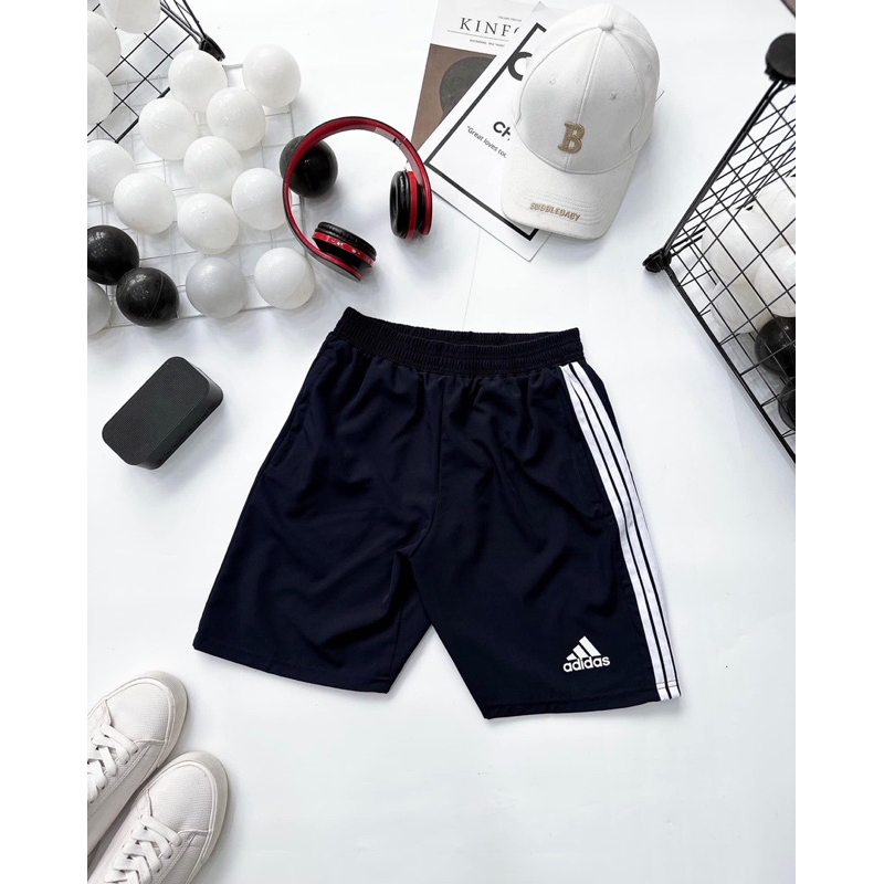 Quần đùi nam thể thao logo adidas,vải gió thoáng mát