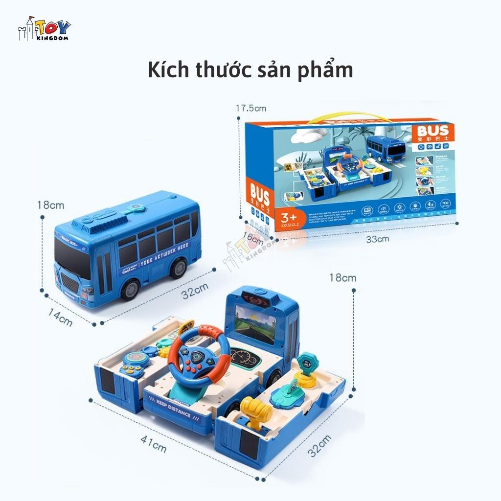 Đồ Chơi Xe Ô tô Bus Âm Nhạc Ahihi Dành Cho Bé Trai