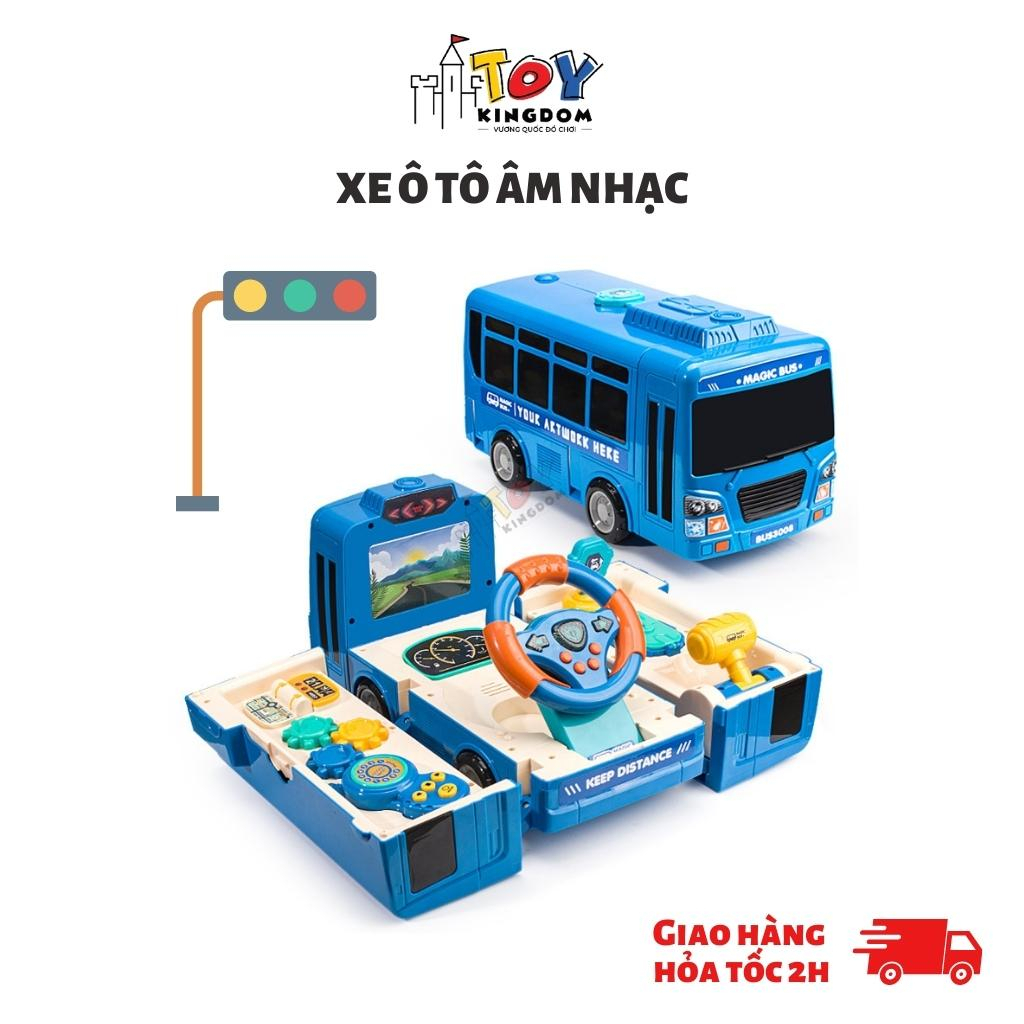 Đồ Chơi Xe Ô tô Bus Âm Nhạc Ahihi Dành Cho Bé Trai