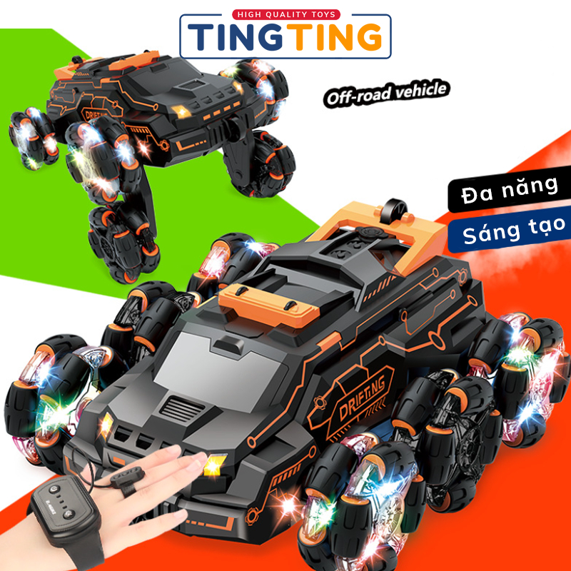 Ô tô điều khiển từ xa bằng cử chỉ tay 6 bánh nhào lộn thông minh