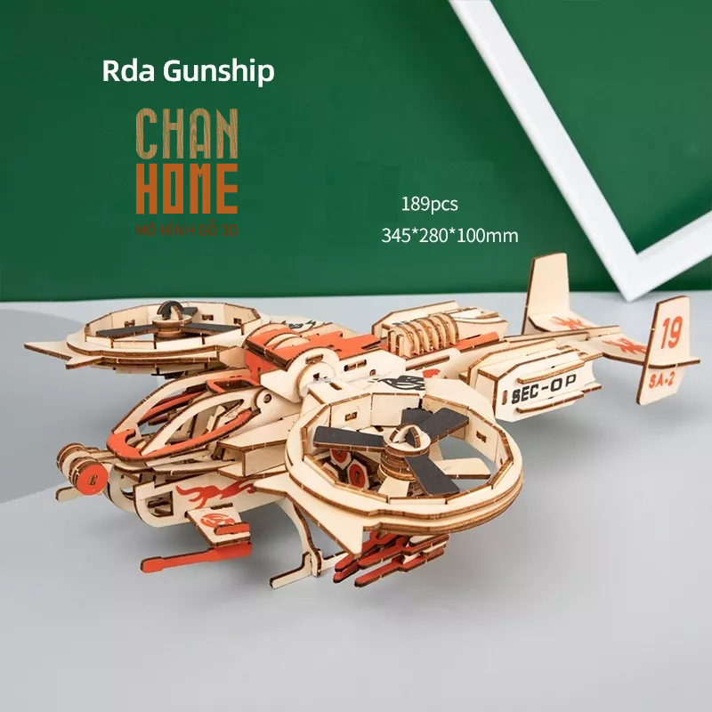 Mô hình lắp ráp gỗ 3D cùng bé lắp ghép mô hình sáng tạo phát triển trí thông minh