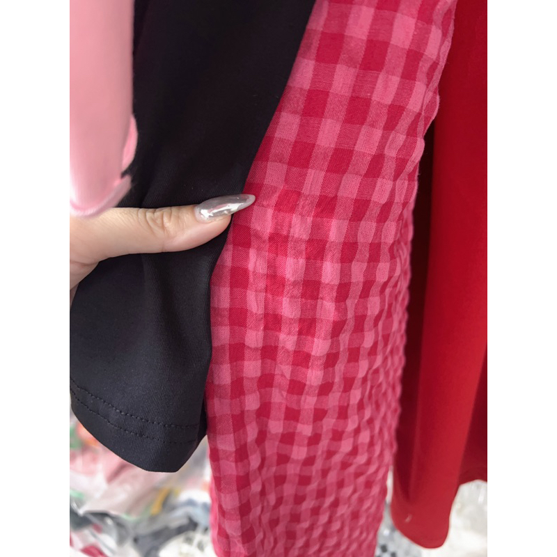 SET SUÔNG GẤU DÂU QUẦN CARO